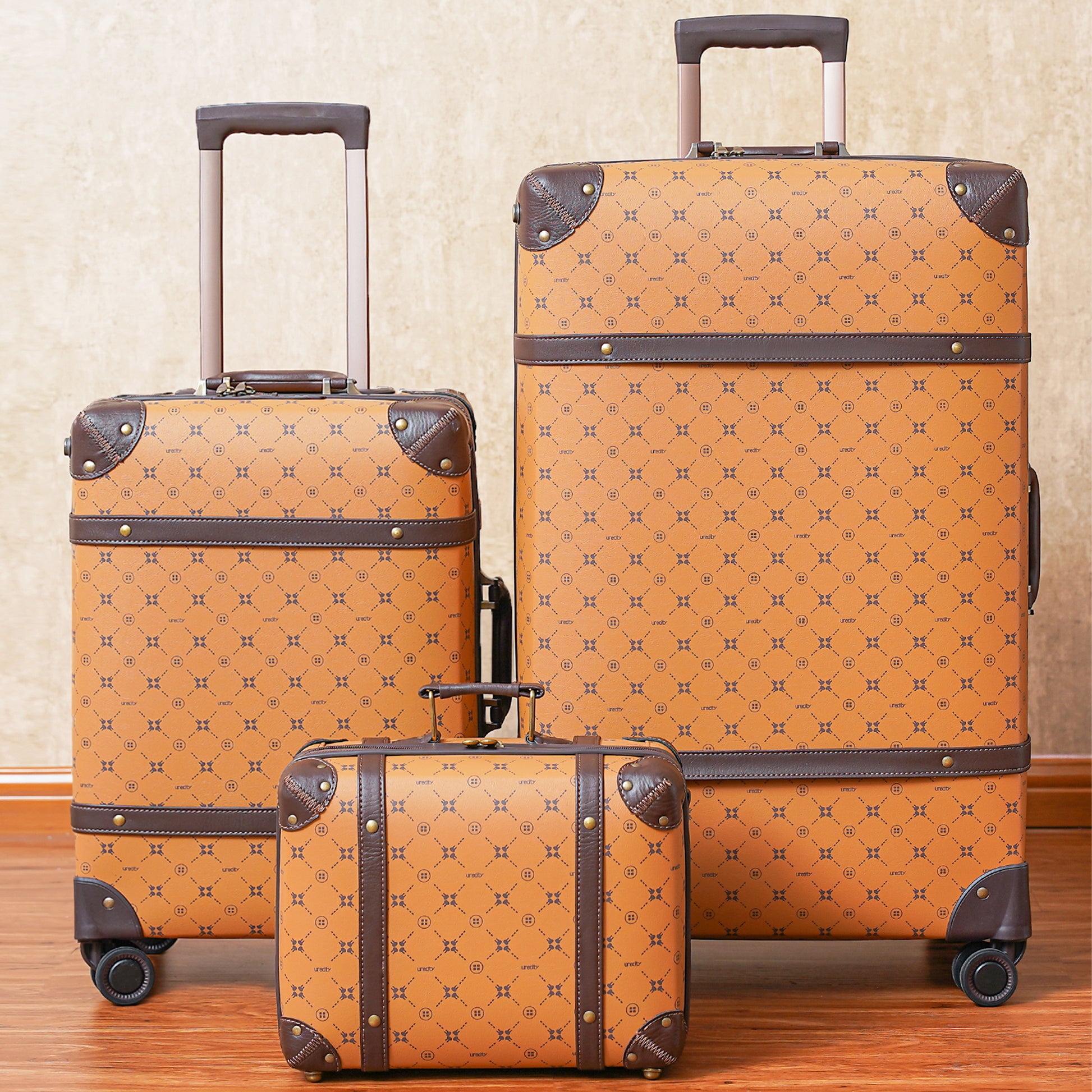 Shop Letrend Vintage Suitcase Wheels Rolling – Luggage Factory