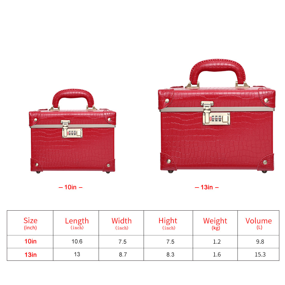 Lattice Print Train Case - Set of 2, Travel Accessories
